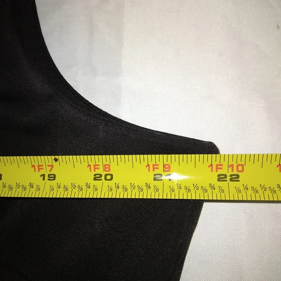 Danny and Nicole Black Animal Print Dress 18 - Picture 8 of 9